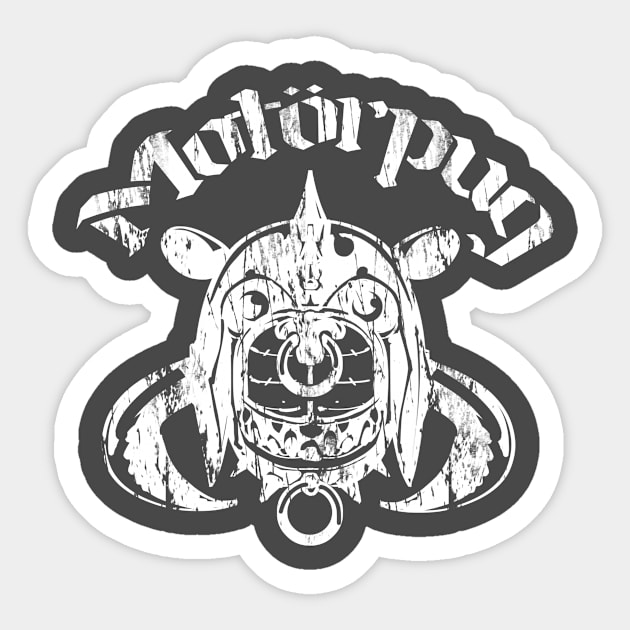 Motörpug Sticker by spclrd